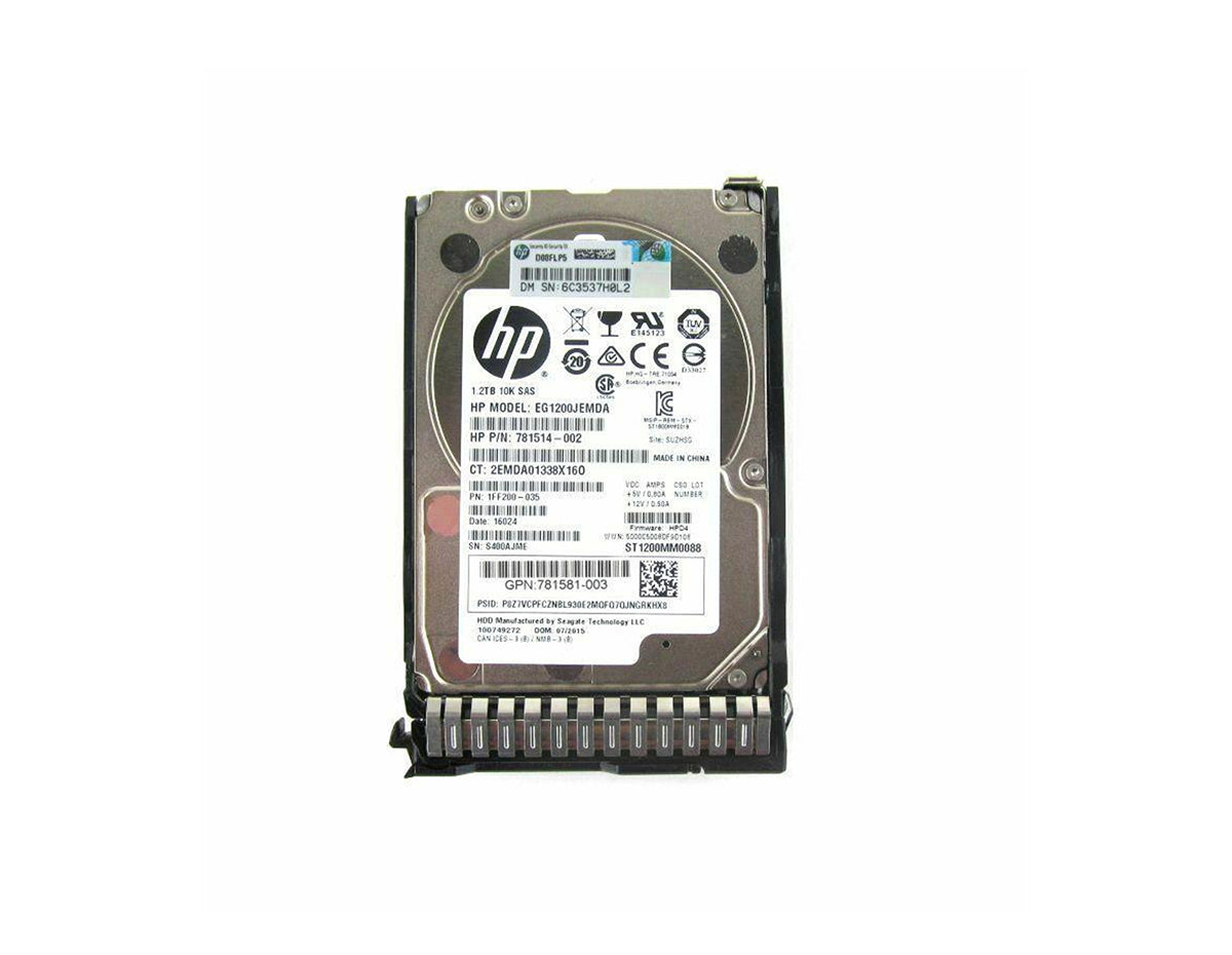 HPE J9F48A-B21 MSA 1.2 TB SAS Hard Drive with Tray - Image 2